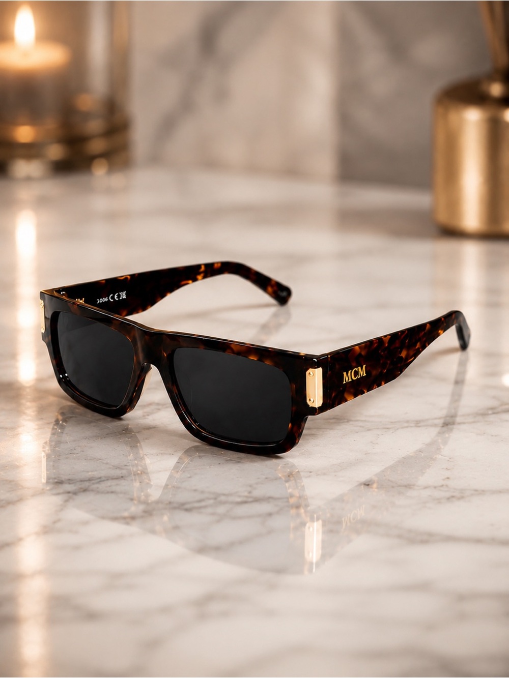 MCM Tortoise Oversized Sunglasses Brown Gradient Lens | Brand New Full Inclusion - Picture 2 of 8